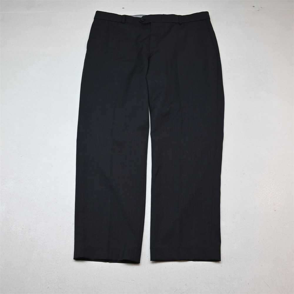 Ballin 38x29 Gray Super 120s Wool M55499244 Comfort Eze Straight Dress Pants